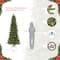 7.5ft. Pre-Lit Slim Montville Spruce Artificial Christmas Tree, Clear Lights